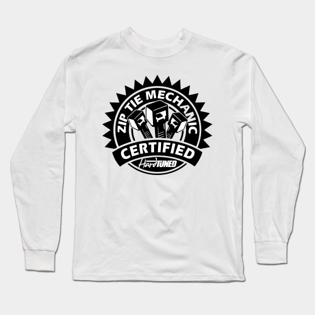 Zip Tie Mechanic Certified Long Sleeve T-Shirt by TEEPHILIC